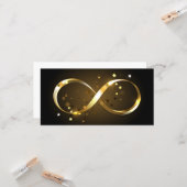 Golden Infinity Symbol Karte (Vorderseite/Rückseite Beispiel)
