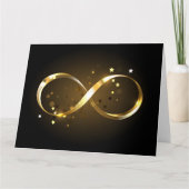 Golden Infinity Symbol Karte (Vorderseite)