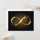 Golden Infinity Symbol Karte (Vorderseite/Rückseite Beispiel)