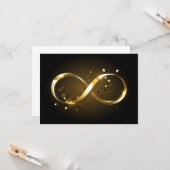Golden Infinity Symbol Karte (Vorderseite/Rückseite Beispiel)