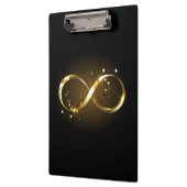 Golden Infinity Symbol Klemmbrett (Links)
