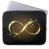 Golden Infinity Symbol Laptopschutzhülle (Vorderseite)