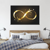 Golden Infinity Symbol Leinwanddruck (Insitu (Schlafzimmer))