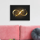 Golden Infinity Symbol Leinwanddruck (Insitu (Wohnzimmer))