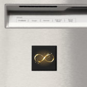 Golden Infinity Symbol Magnet (In Situ (Geschirrspüler))
