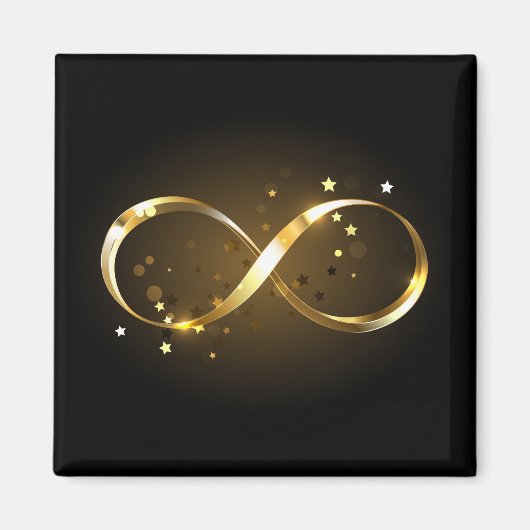 Golden Infinity Symbol Magnet (Vorne)