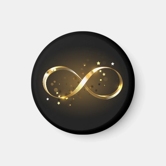 Golden Infinity Symbol Magnet (Vorne)