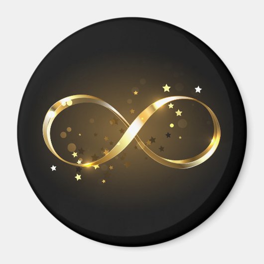 Golden Infinity Symbol Magnet (Vorne)