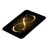 Golden Infinity Symbol Magnet (Linke Seite)