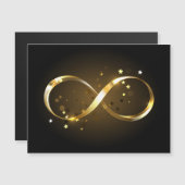 Golden Infinity Symbol Magneteinladung (Vorne/Hinten)