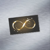 Golden Infinity Symbol Magnetische Visitenkarte (Beispiel)