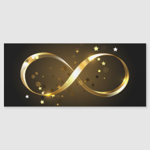 Golden Infinity Symbol Magnetkarte
