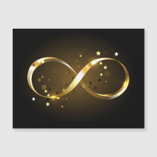 Golden Infinity Symbol Magnetkarte