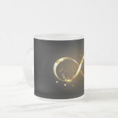 Golden Infinity Symbol Mattglastasse (Vorderseite Links)