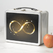 Golden Infinity Symbol Metall Brotdose (Beispiel)
