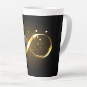 Golden Infinity Symbol Milchtasse (Rechte Ecke)