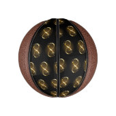 Golden Infinity Symbol Mini Basketball (Vertikal)