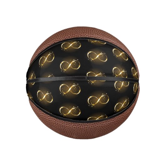Golden Infinity Symbol Mini Basketball (Vorderseite)