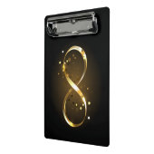 Golden Infinity Symbol Mini Klemmbrett (Gewinkelt2)