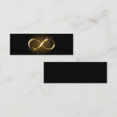Golden Infinity Symbol Mini Visitenkarte (Vorne/Hinten)