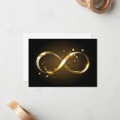 Golden Infinity Symbol Mitteilungskarte (Vorderseite/Rückseite Beispiel)