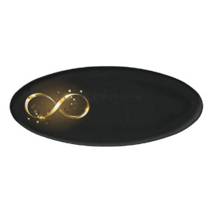 Golden Infinity Symbol Namenschild