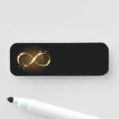 Golden Infinity Symbol Namensschild (Beispiel)