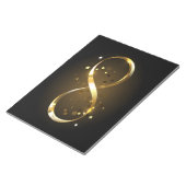 Golden Infinity Symbol Notizblock (angewinkelt)