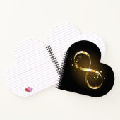 Golden Infinity Symbol Notizblock (Innenseite)