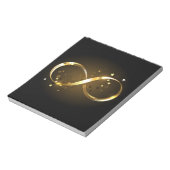 Golden Infinity Symbol Notizblock (Rotiert)
