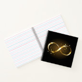 Golden Infinity Symbol Notizblock (Innenseite)
