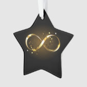 Golden Infinity Symbol Ornament (Vorderseite)