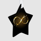 Golden Infinity Symbol Ornament (Vorderseite)