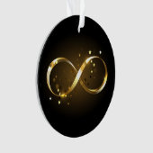 Golden Infinity Symbol Ornament (Vorderseite)
