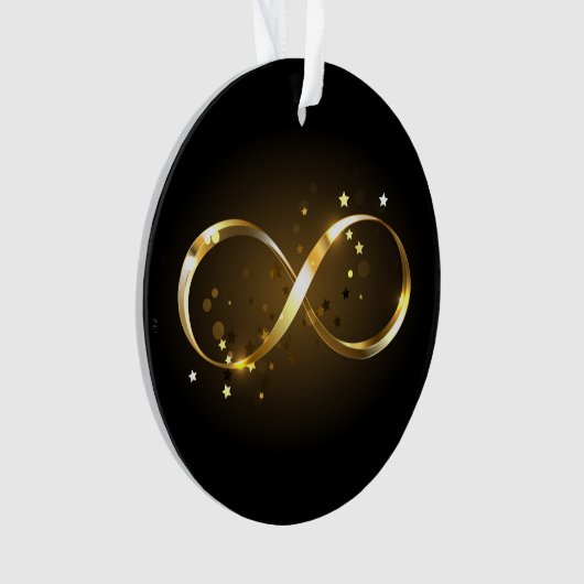 Golden Infinity Symbol Ornament (Vorderseite)