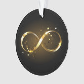 Golden Infinity Symbol Ornament (Vorderseite)