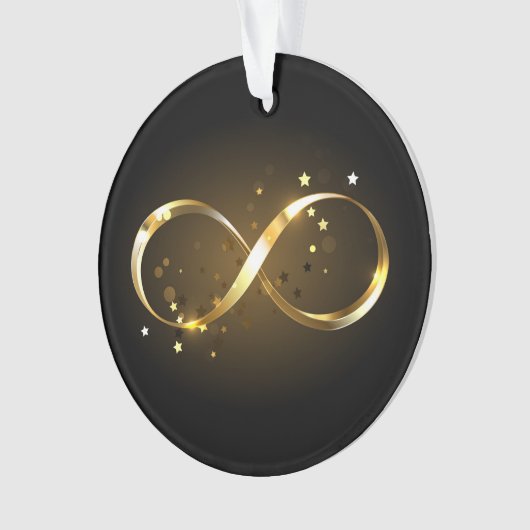 Golden Infinity Symbol Ornament (Vorderseite)