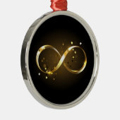 Golden Infinity Symbol Ornament Aus Metall (Rechts)
