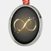 Golden Infinity Symbol Ornament Aus Metall (Links)