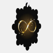 Golden Infinity Symbol Ornament Karte (Rechts)