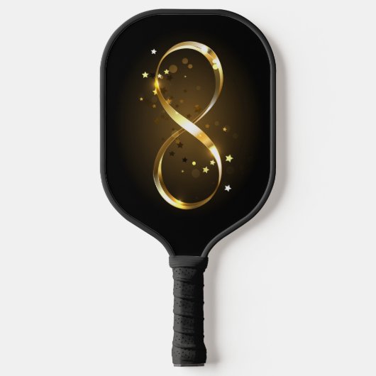 Golden Infinity Symbol Pickleball Schläger (Vorderseite)