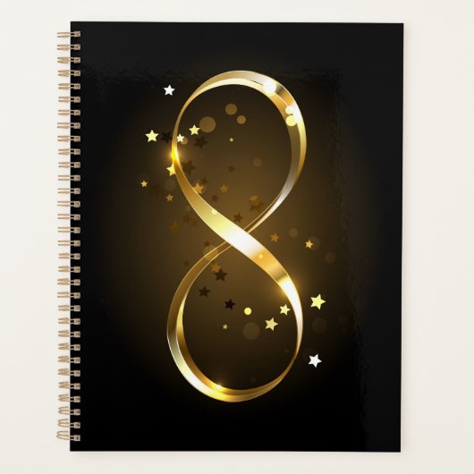 Golden Infinity Symbol Planer (Vorderseite)