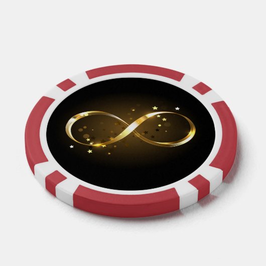 Golden Infinity Symbol Pokerchips (Einzeln)