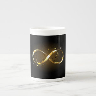 Golden Infinity Symbol Porzellantasse