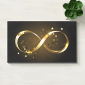 Golden Infinity Symbol Post-it Klebezettel (Büro)