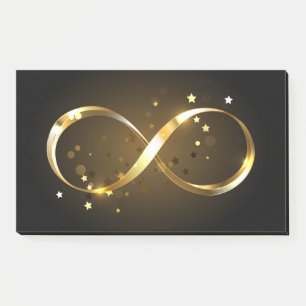 Golden Infinity Symbol Post-it Klebezettel