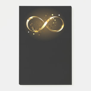 Golden Infinity Symbol Post-it Klebezettel