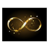 Golden Infinity Symbol Poster (Vorderseite)