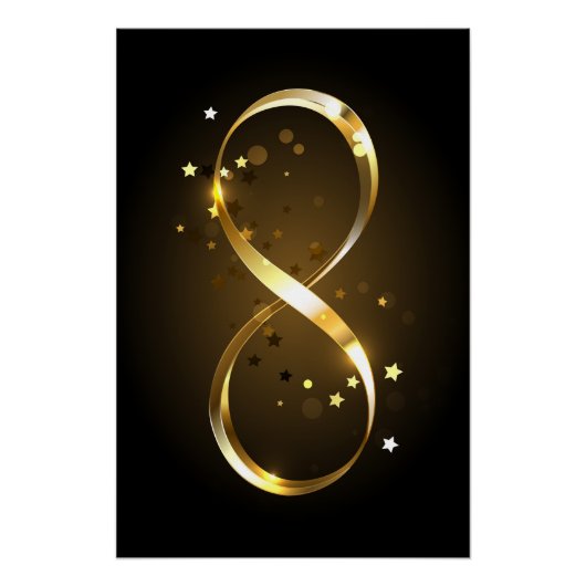 Golden Infinity Symbol Poster (Vorderseite)