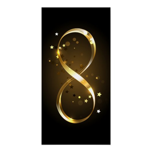 Golden Infinity Symbol Poster (Vorderseite)